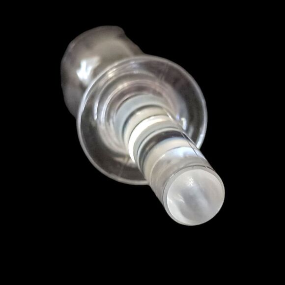 MIKASA Crystal Wine Bottle Stopper Cork Plug Wine Glass Goblet Shaped Vintage. - Picture 4 of 16